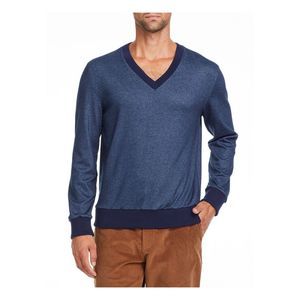 TALLIA SPORT Mens Navy Long Sleeve V Neck Slim Fit Stretch Pullover Sweater XXL